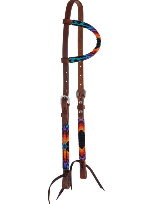 Circle Y Colorful Harness Infinity Wrap One-Ear Headstall - Coffman Tack