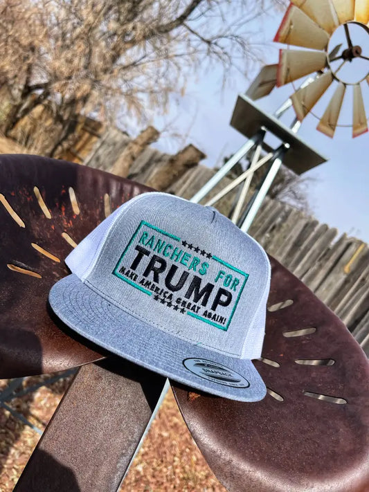 Ranchers For Trump Hat Turquoise Edition - Coffman Tack