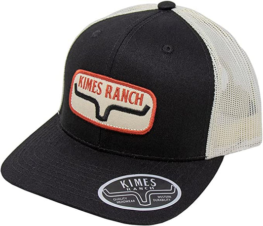 Kimes Ranch Rolling Trucker Black Hat - Coffman Tack