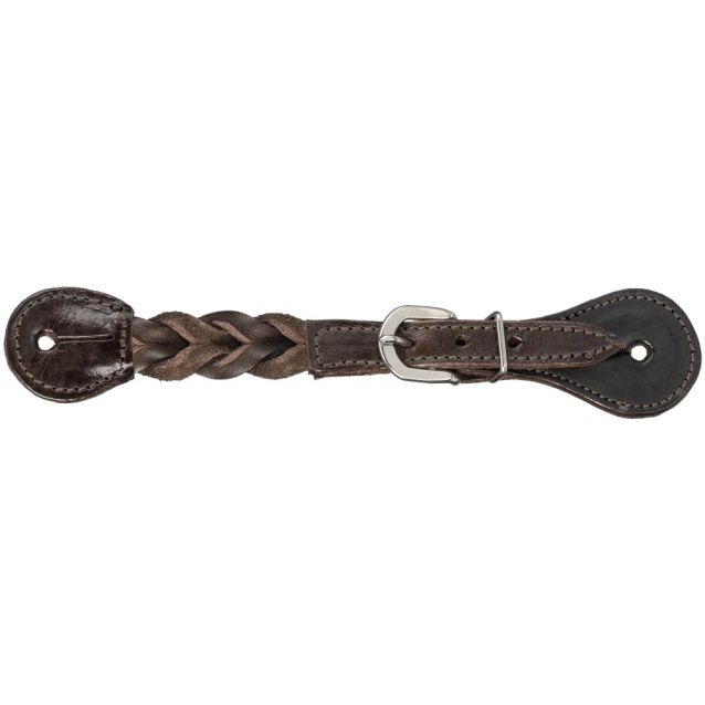 Royal King Braided Leather Spur Straps