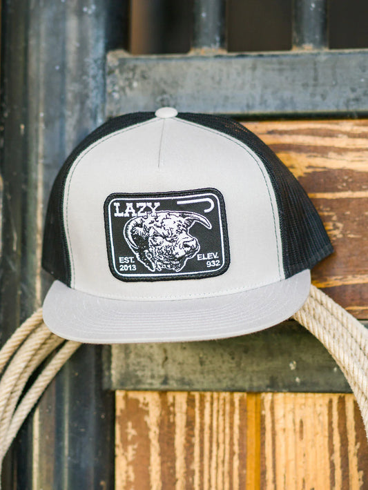 Lazy J Ranch Wear Silver & Black 4" Elevation Cap - Coffman Tack