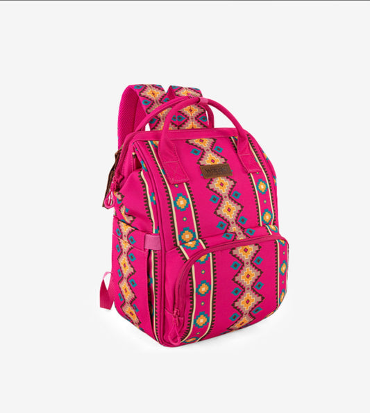 Wrangler Aztec Backpack - Hot Pink