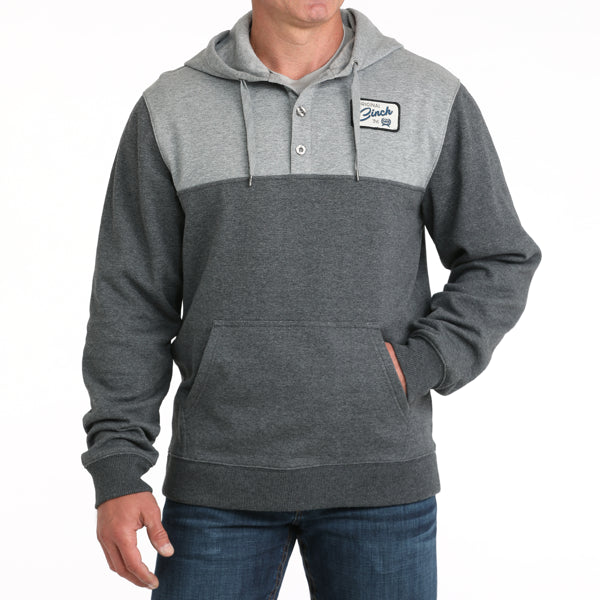 CINCH - Men's 1/4 Button Color Blocked Pullover Hoodie