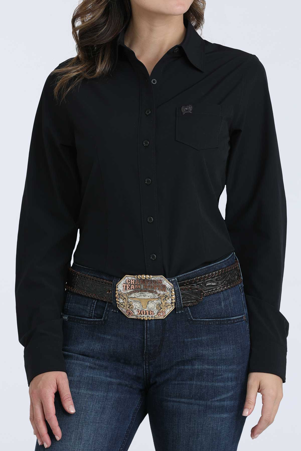Women’s Cinch Long Sleeve Black Arena Flex