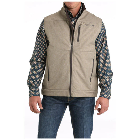 MWV1541009 Cinch Men's Concealed Carry Bonded Vest - Stone