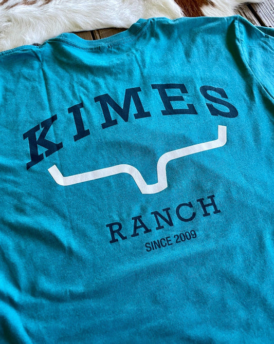 Kimes Ranch Since 2009 Teal Tee - Coffman Tack
