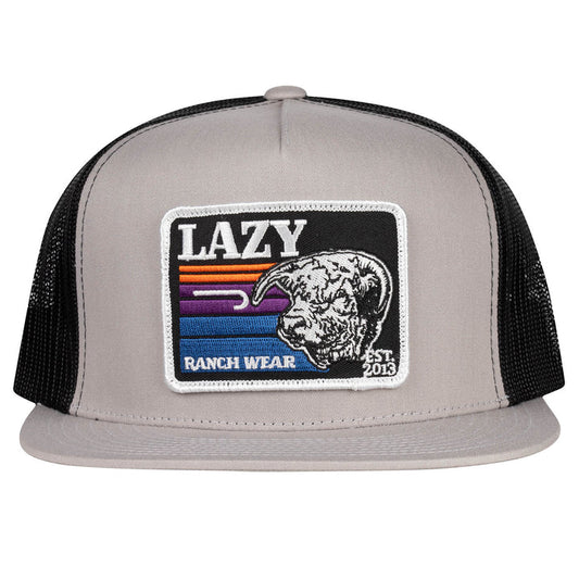 Lazy J Ranch Silver & Black 4" Sunset Bull Cap