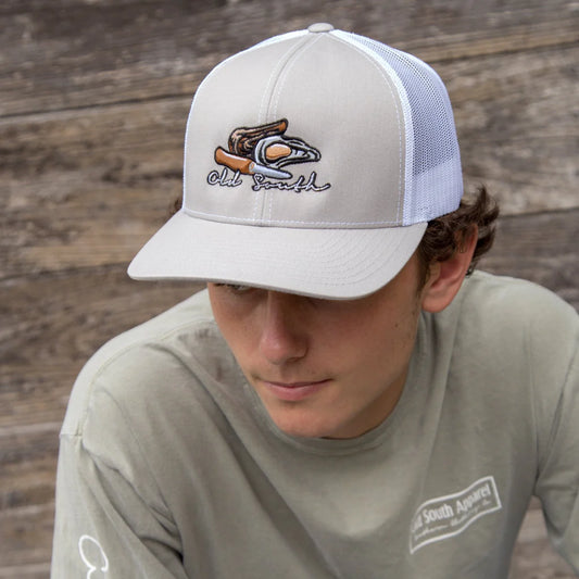 Oyster Opener - Trucker Hat - Silver - Coffman Tack
