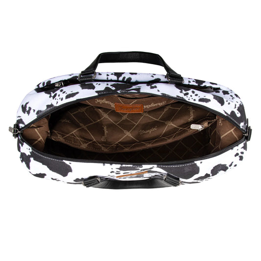 Wrangler Cow Print Collection Weekender Bag - Black