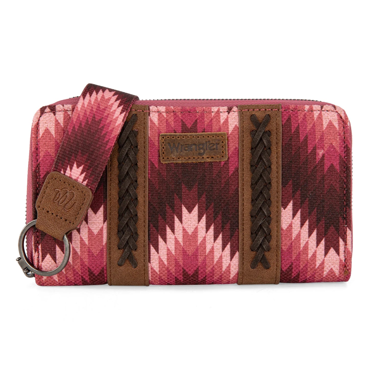 Wrangler Southwestern Art Print Wallet -Dark Pink