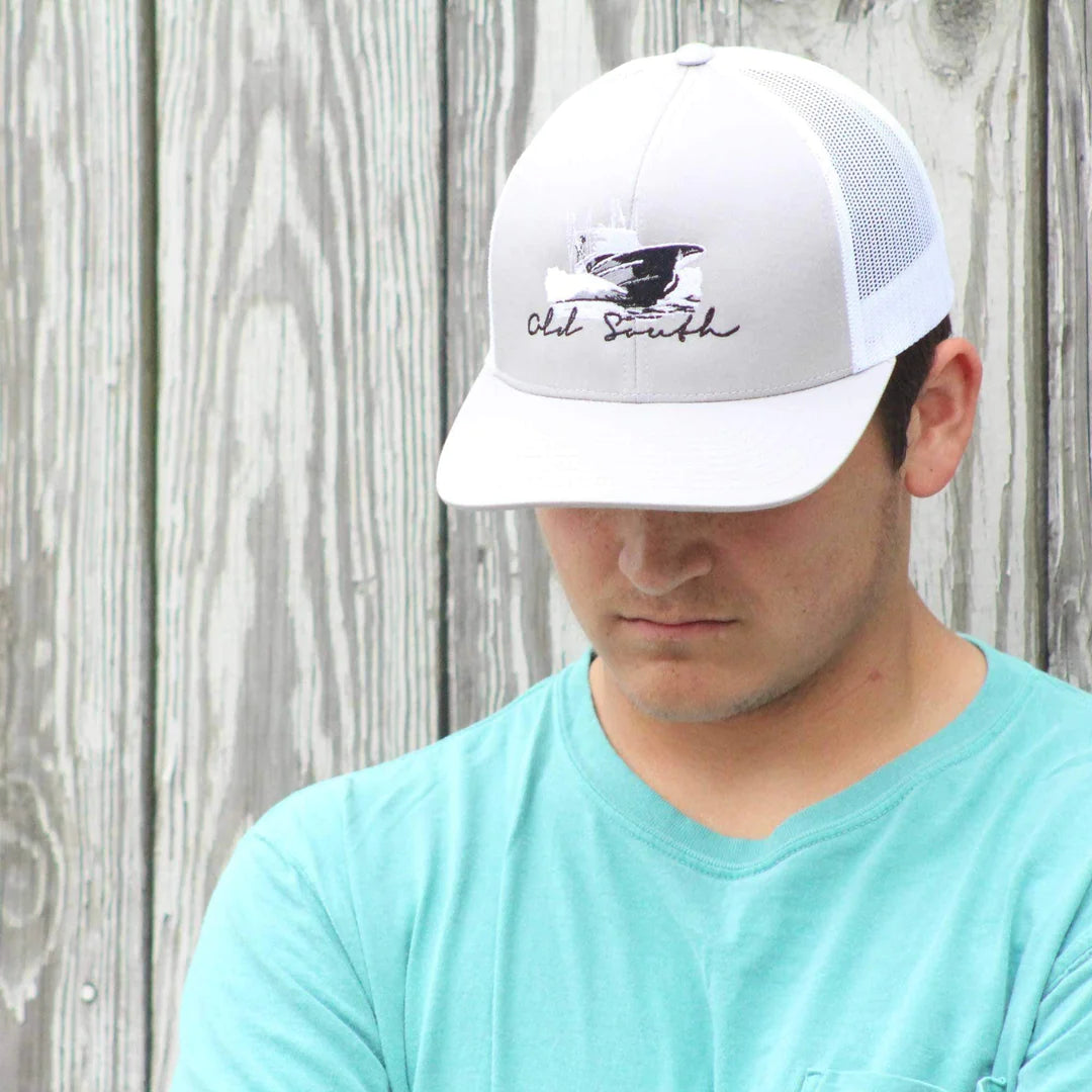 Boat Time - Trucker Hat - Silver - Coffman Tack