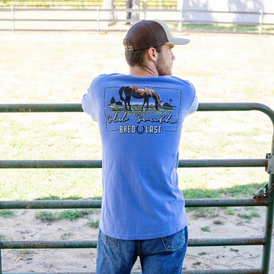 Bred To Last - Long Sleeve - Flo Blue - Coffman Tack