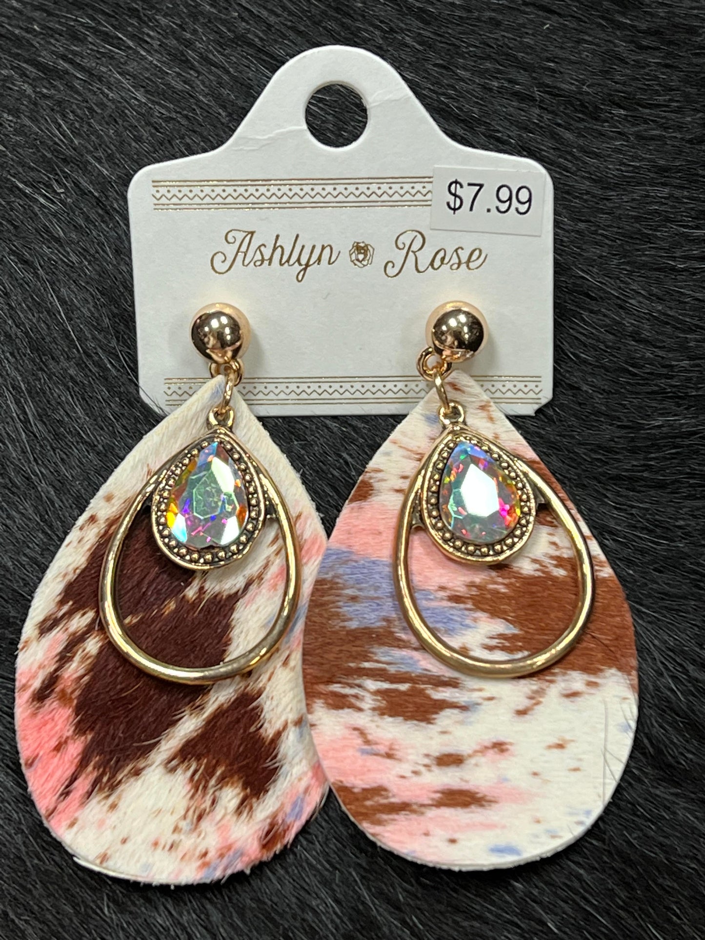 Space cowgirl teardrop earring - Coffman Tack