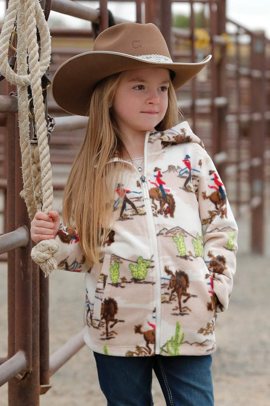 Cruel Girl Fleece Cowboy Print