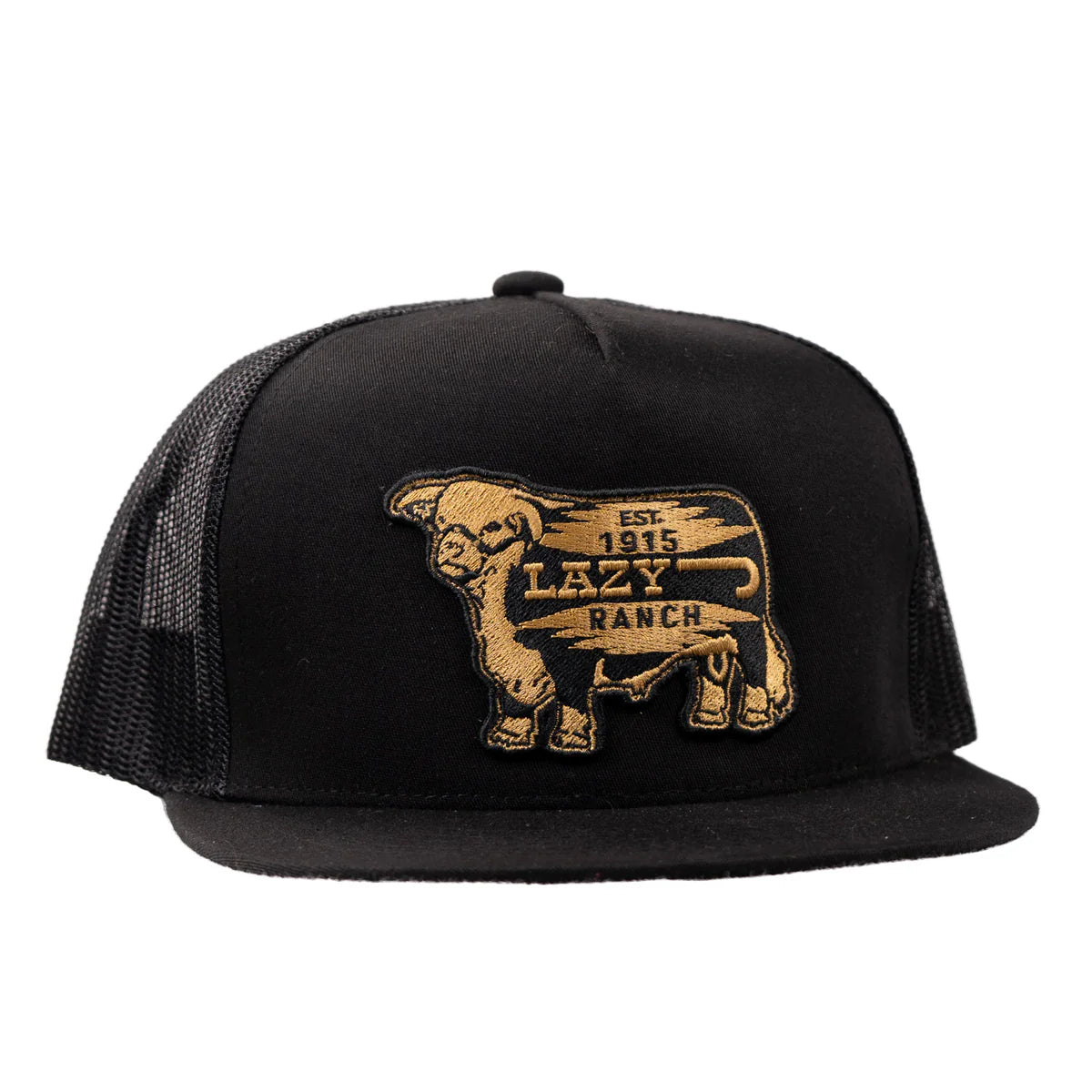Lazy J Ranch Youth Black Gold Rush Classic Five Panel Trucker Hat