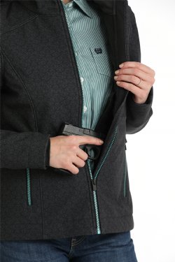 Women's Concealed Carry Bonded Jacket - Black