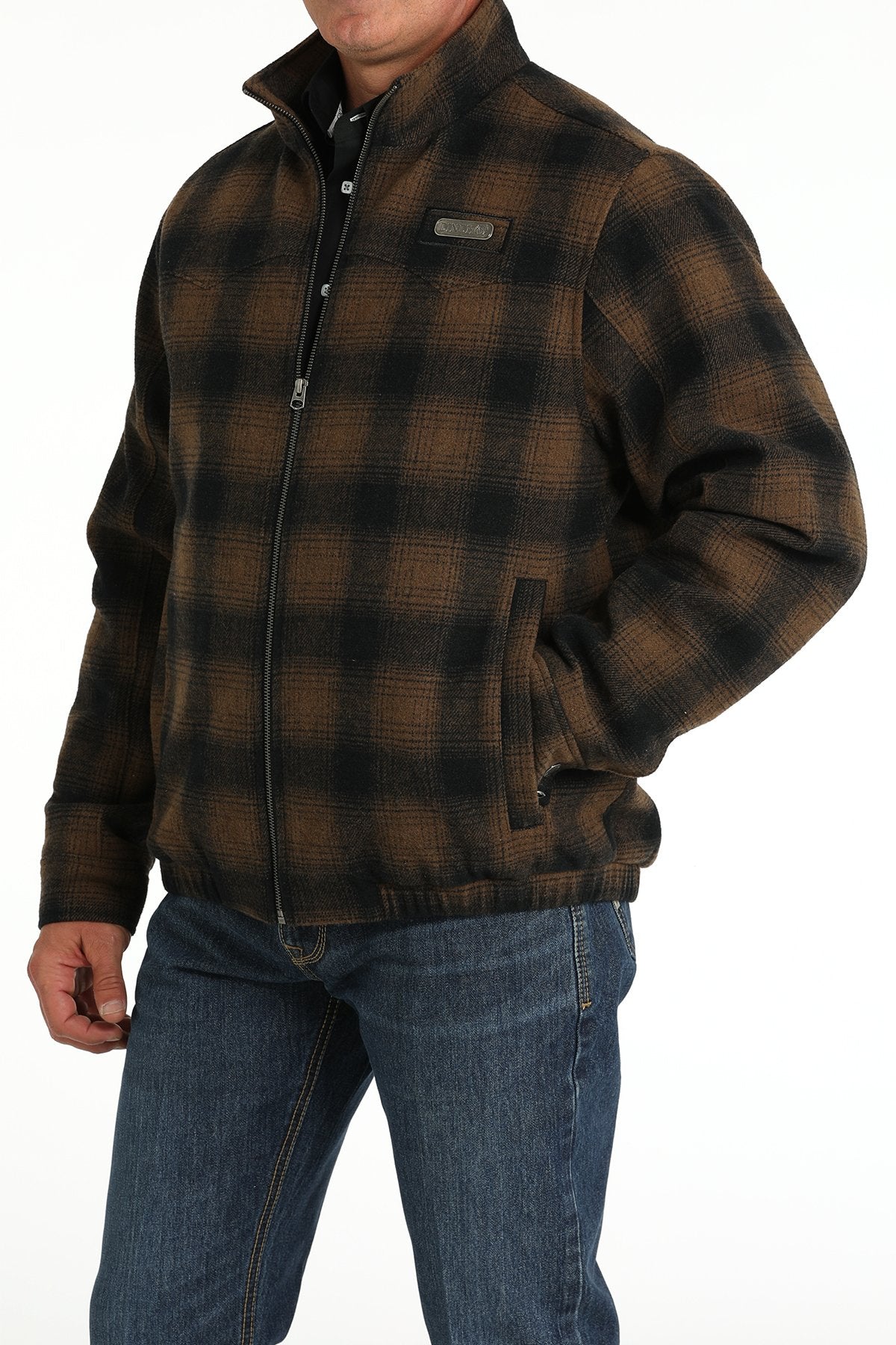 Men's Concealed Carry Western Jacket - Brown