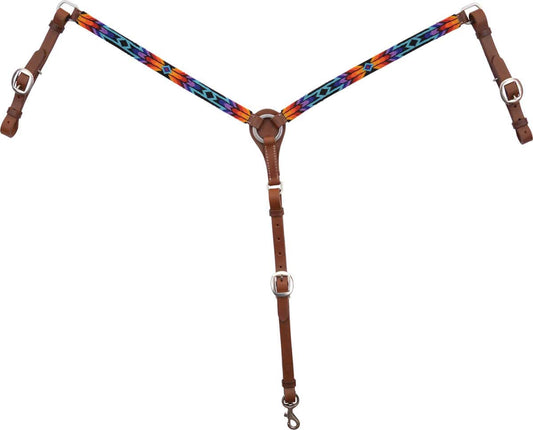 Circle Y Infinity Wrapped Breast Collar - Coffman Tack