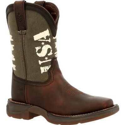 LIL' REBEL™ BY DURANGO® LITTLE KIDS' ARMY WESTERN BOOT - Coffman Tack