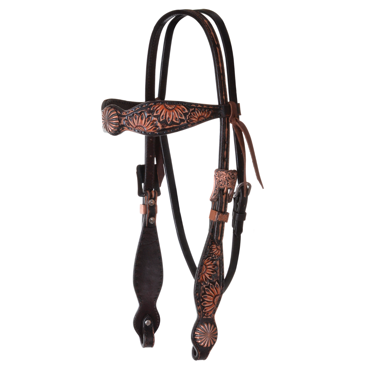 Circle Y Vintage Sunflower Browband Headstall - Coffman Tack